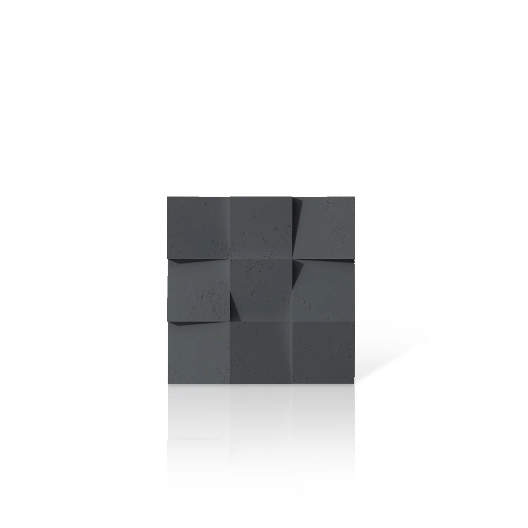 3D Concrete Wall Panels SQUARES colour swatch on white background DecorMania.eu